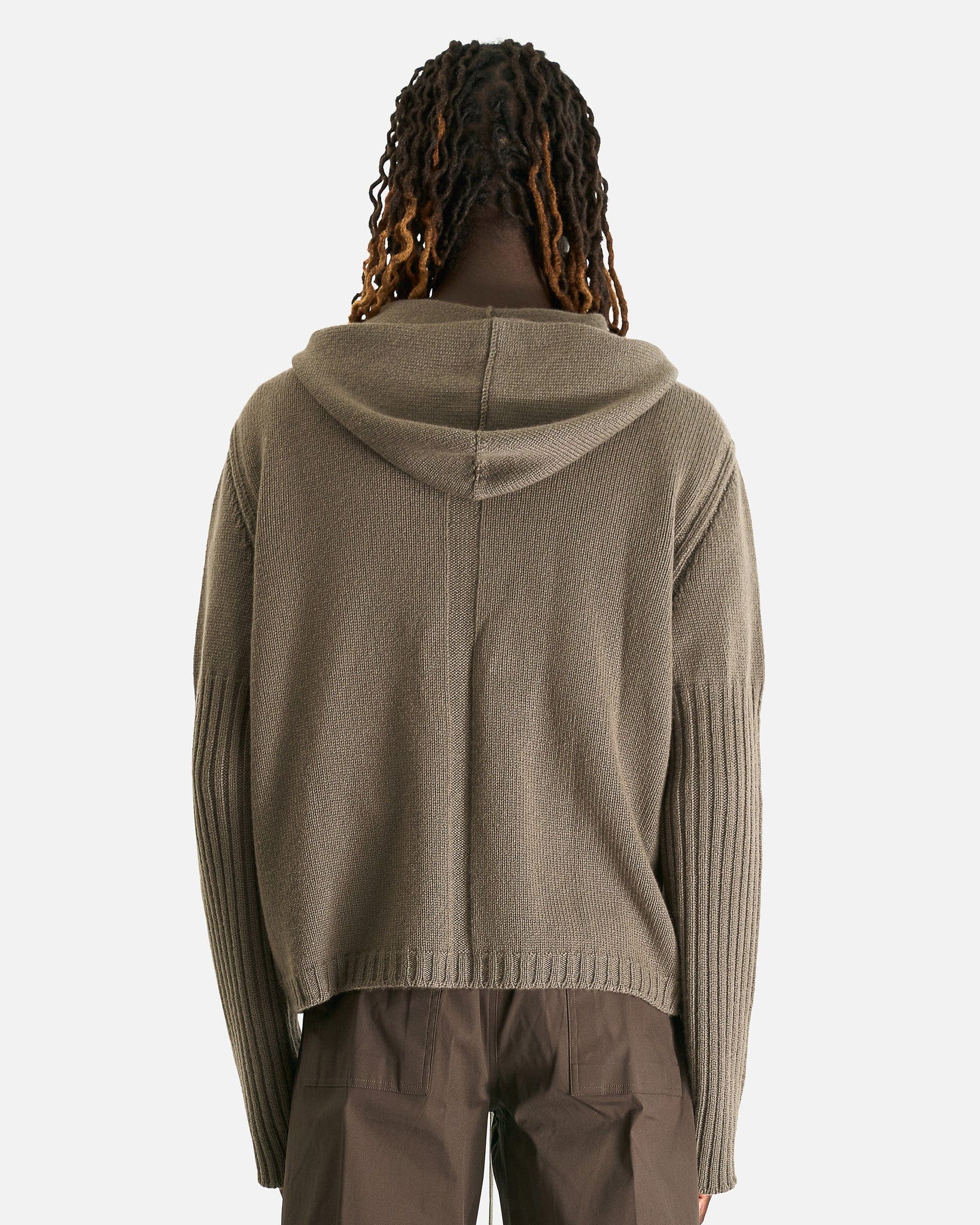 Оригінальна Zipped Hoodie In Dust Rick owens – детальний вид